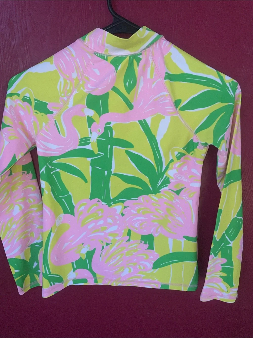 Lilly Pulitzer Kids Long-Sleeve Rashguard - Pink & Green Floral
